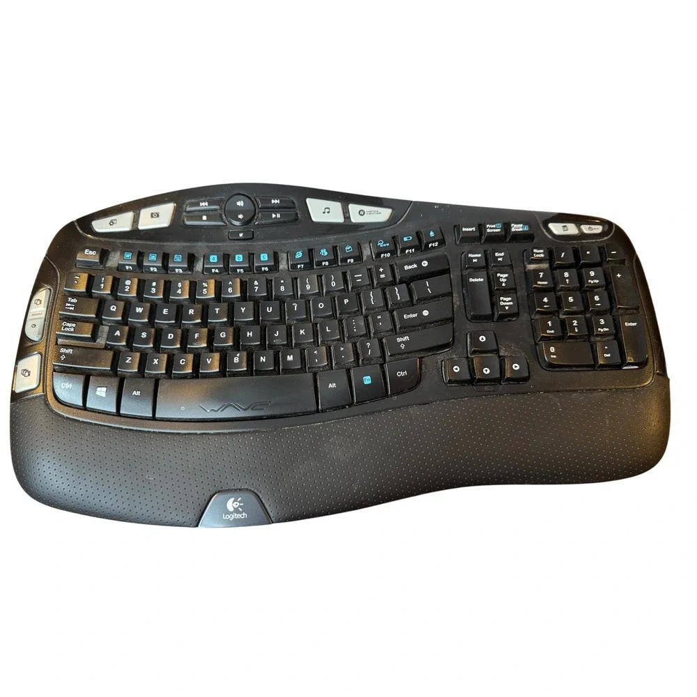 Logitech K350 Wave Wireless Ergonomic Keyboard No USB Receiver‎